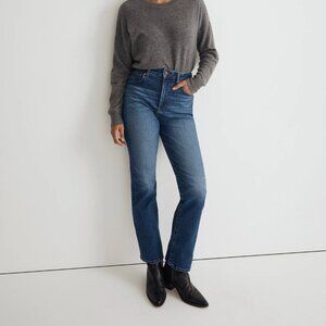 NWT Madewell Size 30 Petite Curvy '90s Straight Jean in Barlow Wash Item #NM910